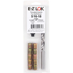 Thread Repair Kits; Kit Type: Threaded Insert; Insert Thread Size (Inch): 5/16-18; Includes Drill: Yes; Includes Tap: No; Includes Installation Tool: Yes; Includes Tang Removal Tool: No