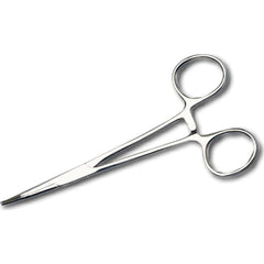 Scissors, Forceps & Tweezers; Product Type: Forceps; Overall Length: 7.00 in; Blade Material: Stainless Steel; Handle Material: Stainless Steel; Tip Shape: Blunt; Blade Style: Curved; Disposable: No; Color: Silver