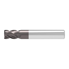 Square End Mill: 16.00 mm Dia, 20.00 mm LOC, 4 Flute, Solid Carbide