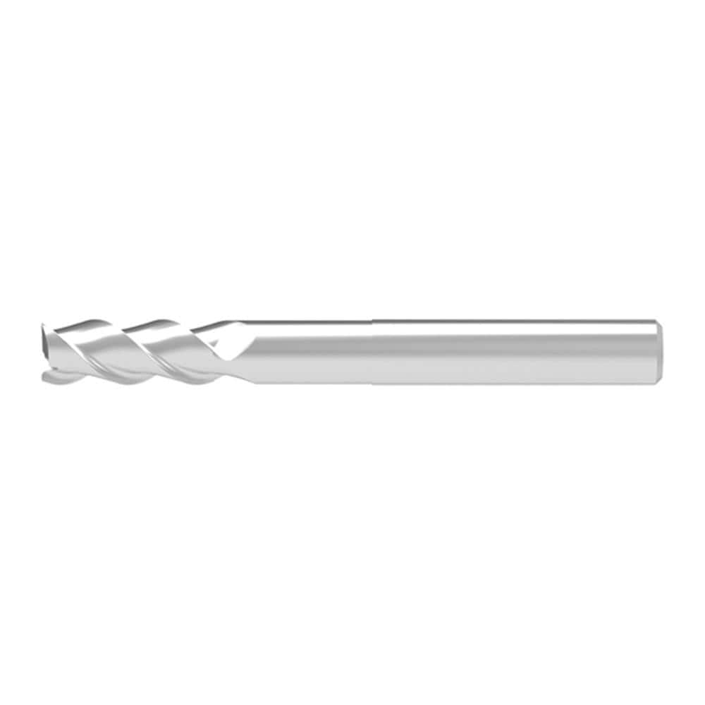 Square End Mill: 20.00 mm Dia, 22.00 mm LOC, 3 Flute, Solid Carbide