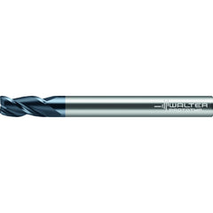 Corner Radius End Mill: 1.5 mm Dia, 2.20 mm LOC, 0.20 mm Radius, 3 Flute, Solid Carbide