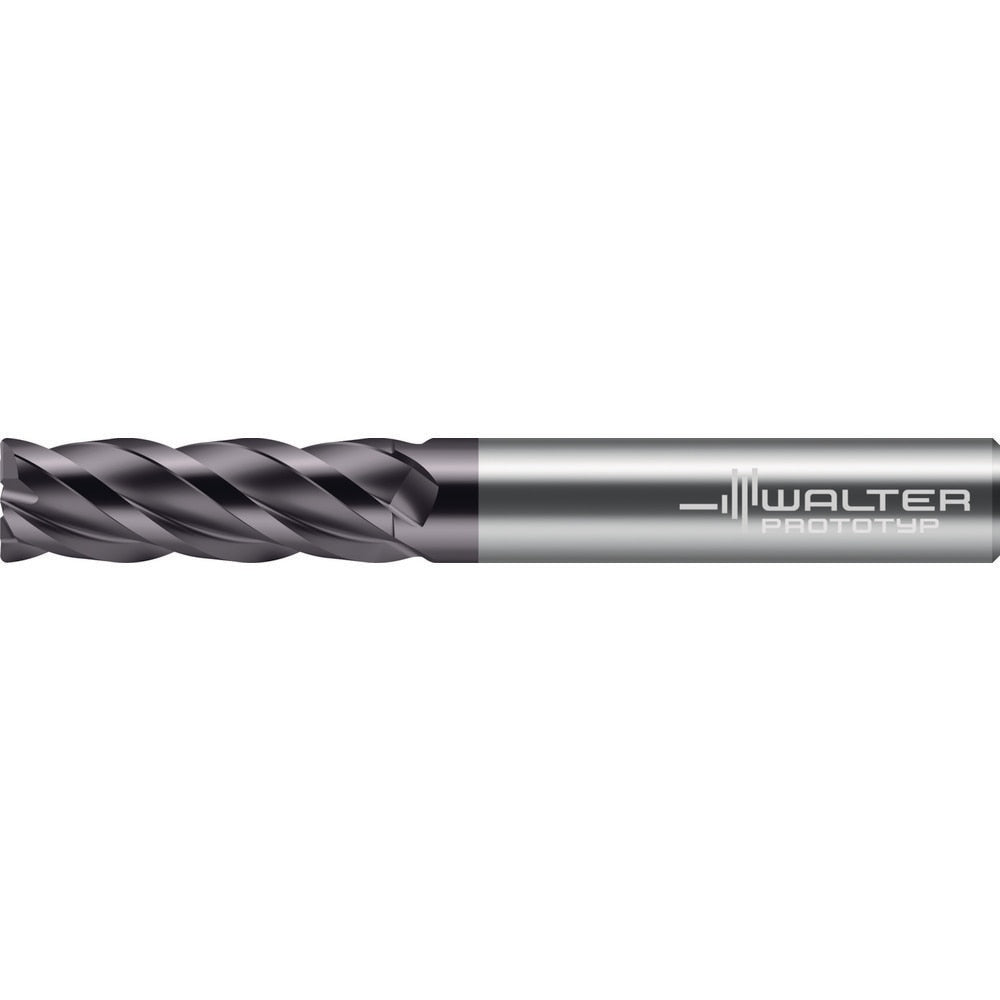 Corner Radius End Mill: 3/4" Dia, 3" LOC, 0.0300" Radius, 4 Flute, Solid Carbide