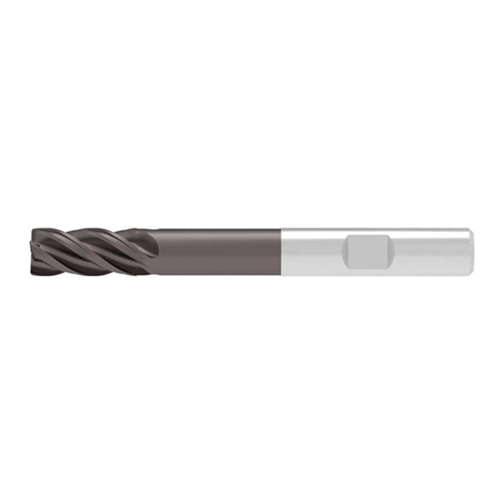 Square End Mill: 16.00 mm Dia, 32.00 mm LOC, 4 Flute, Solid Carbide