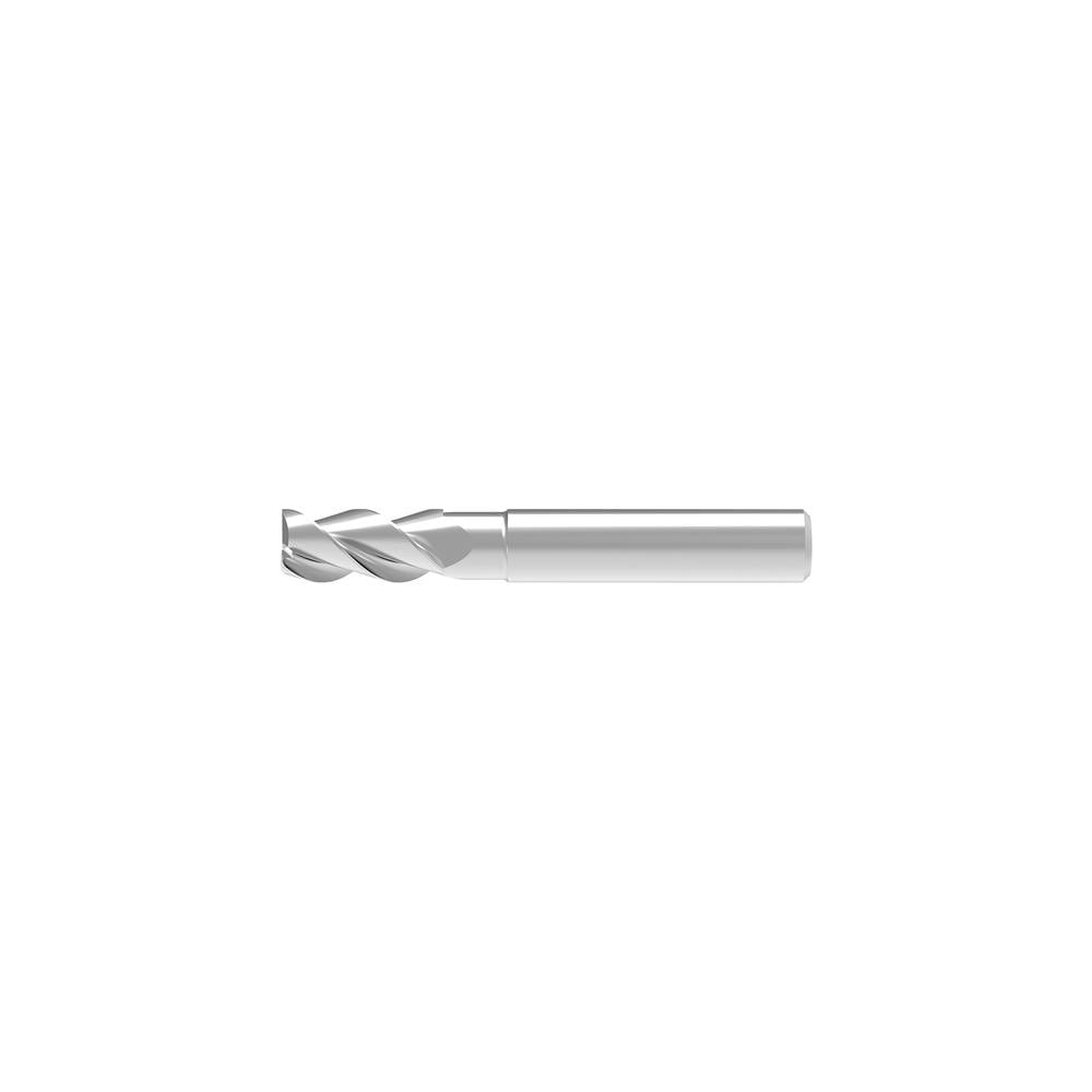 Square End Mill: 16.00 mm Dia, 36.00 mm LOC, 3 Flute, Solid Carbide