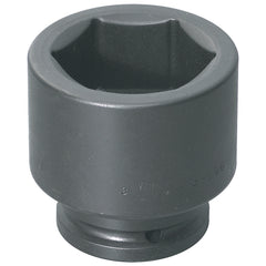 Impact Socket: 1-1/2" Drive, 2-3/16" Socket, Hex Drive