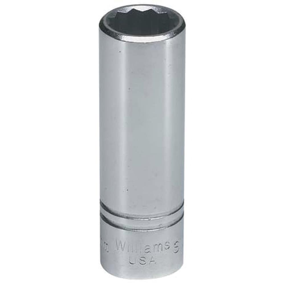 Deep Socket  Hand Socket: 1/2" Drive, 16.00 mm Socket, 12-Point