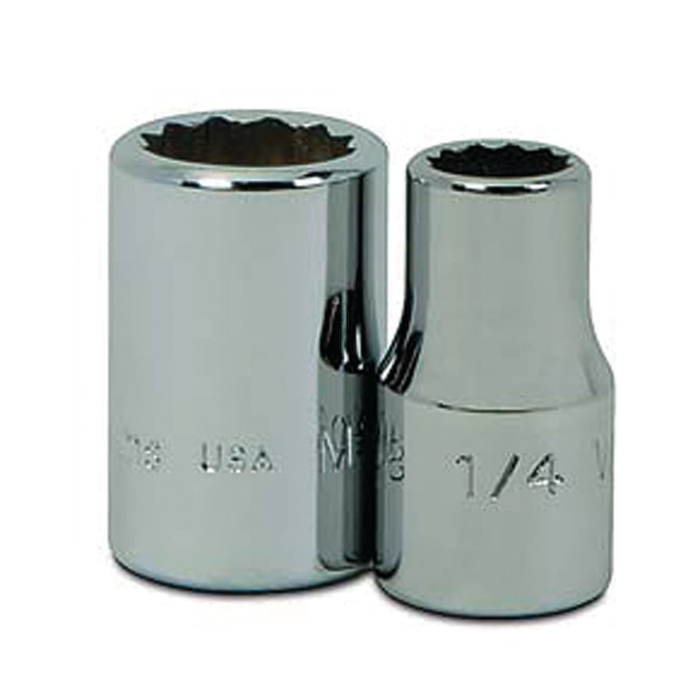 Standard  Hand Socket: 1/4" Drive, 1/2" Socket, 12-Point