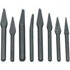 Punch Sets; Set Type: Pilot; Material: Steel; Punch Size Range (Letter): A - Z; Punch Size Range (Inch): 3/16 - 3/8; Container Type: Pouch; Minimum Punch Size (Decimal Inch): 4.76