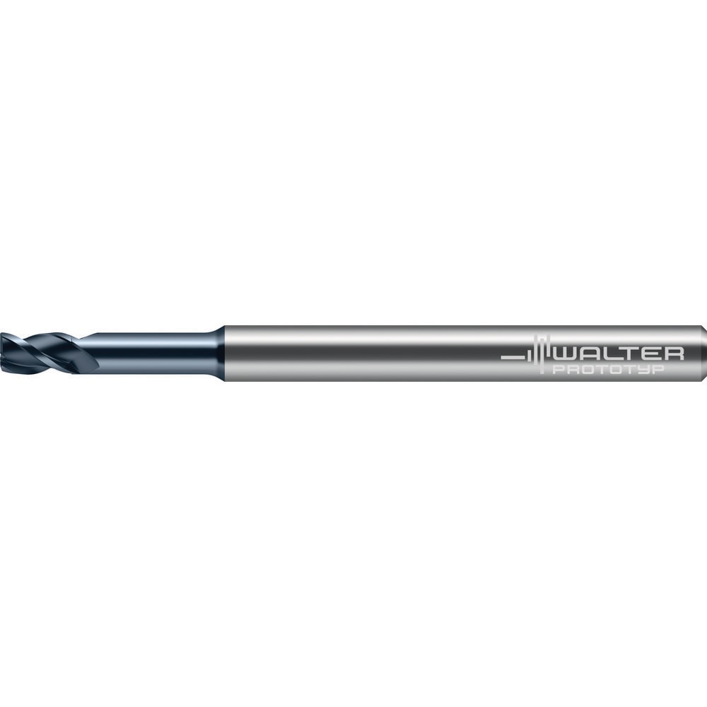 Corner Radius End Mill: 3 mm Dia, 4.50 mm LOC, 0.20 mm Radius, 3 Flute, Solid Carbide