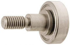 Plain Cam Follower: 0.156" Roller Dia, 0.094" Roller Width, 0.25" Stud Dia