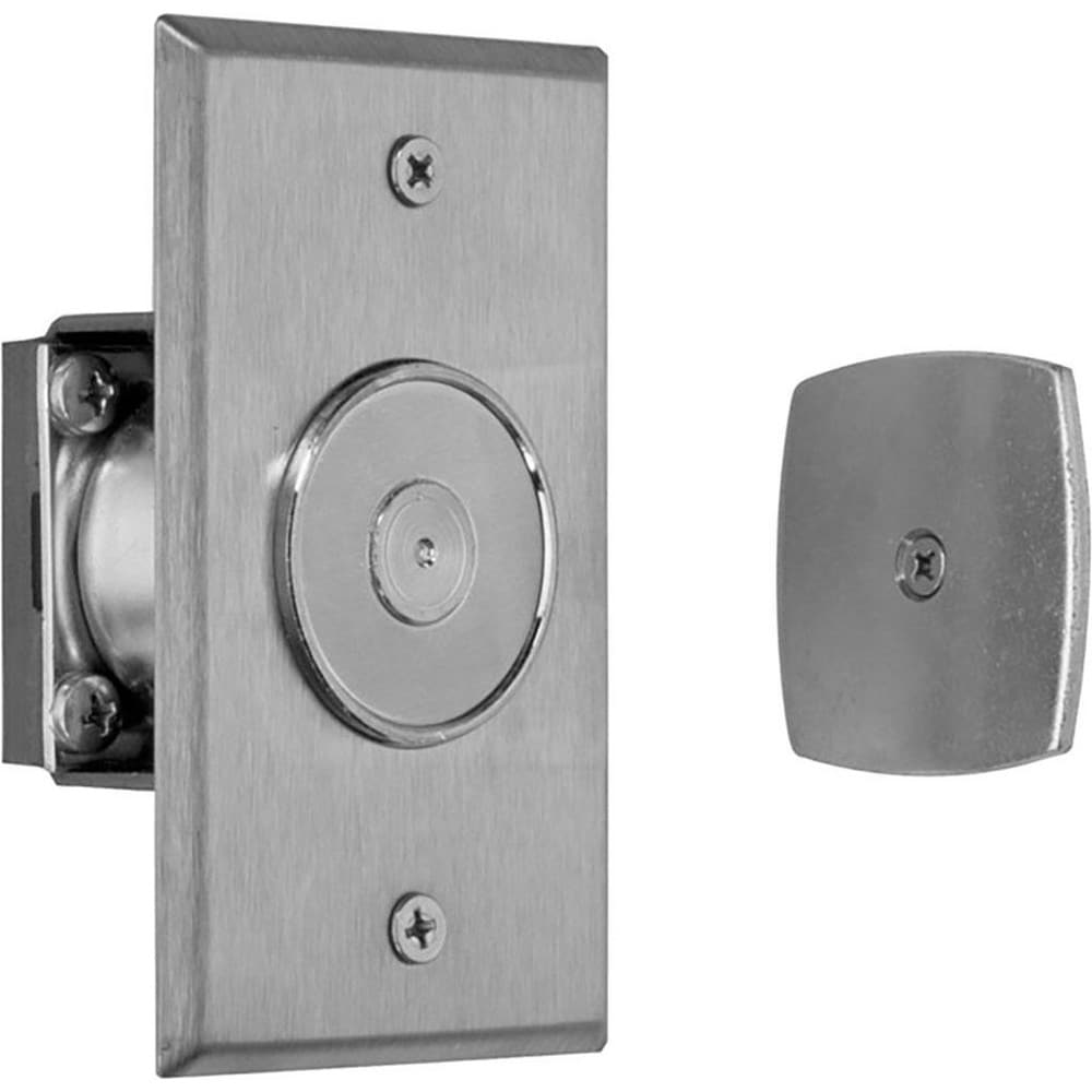 Electromagnet Locks; Lock Type: Door Position Switch; Mount Type: Surface; Material: Steel; Opening Action: Electromagnetic; Strike Plate Length: 2.5; Strike Plate Width: 4.5