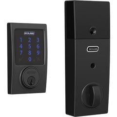 Deadbolts; Deadbolt Type: Deadbolt; Lock Type: Single Cylinder; Key Type: Key Codeable; Mount Type: Surface; Material: Metal; Minimum Door Thickness: 1.375 in; Maximum Door Thickness: 1.75; Finish: Matte Black