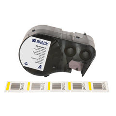 Labels, Ribbons & Tapes; Application: Label Printer Cartridge; Type: Label Printer Cartridge; Color Family: Yellow; Color: Black on Yellow, White