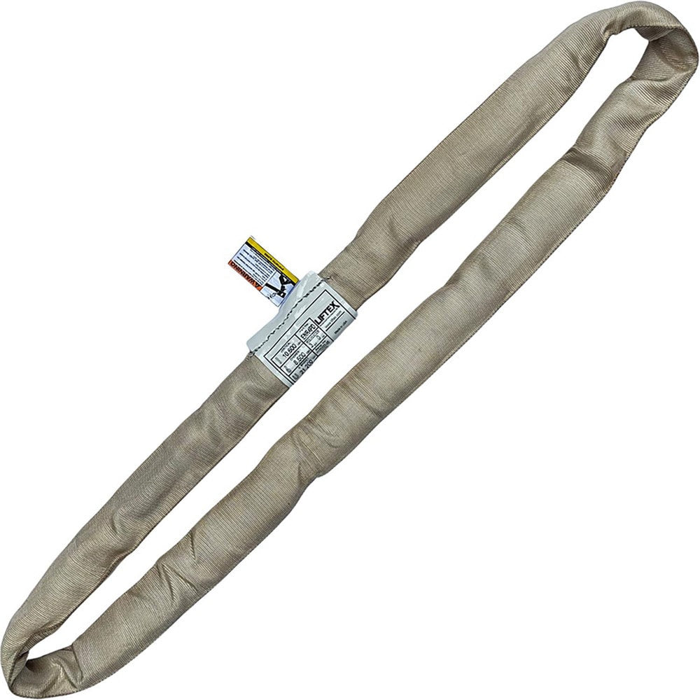 Endless Round Sling: 4' Long, 10600 lb Vertical Capacity, 8500 lb Choker Capacity