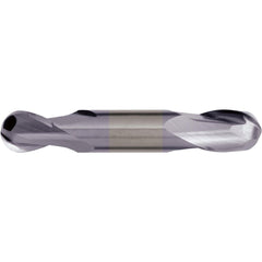 Ball End Mill: 5/16" Dia, 3/4" LOC, 2 Flute, Solid Carbide