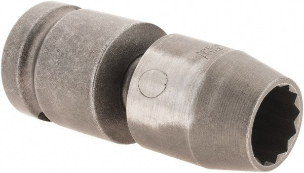 Impact Socket: 1/2" Drive, 1/2" Socket, Hex Drive