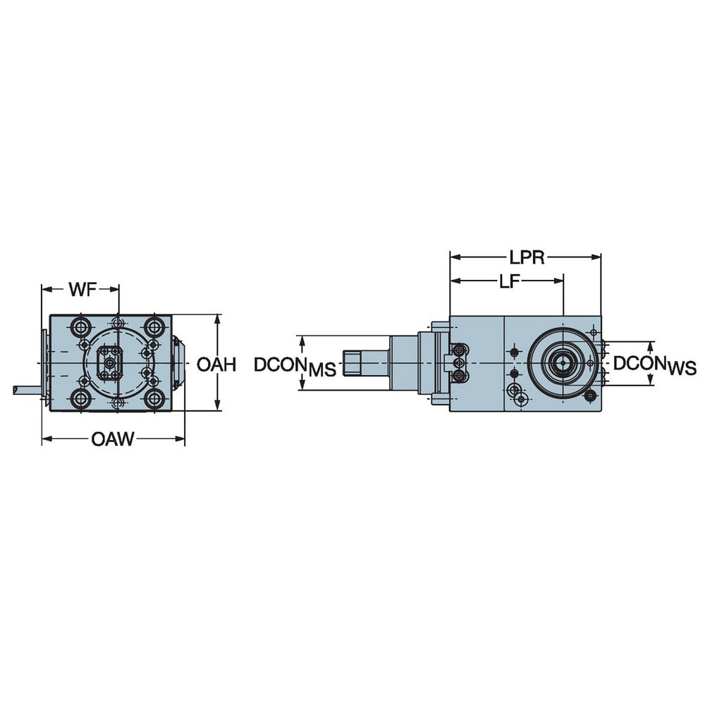 Lathe Modular Clamping Units; Clamping Unit Type: Adapter/Mount; Connection Size: C3; Cutting Direction: Neutral; Head Height (Decimal Inch): 3.3465