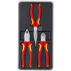 Plier Sets; Plier Type Included: Long Nose Pliers, Combination Pliers, Diagonal Cutters; Container Type: None; Handle Material: Comfort Grip; Includes: 03 06 180, 26 16 200, 70 06 160; Insulated: Yes; Tether Style: Not Tether Capable