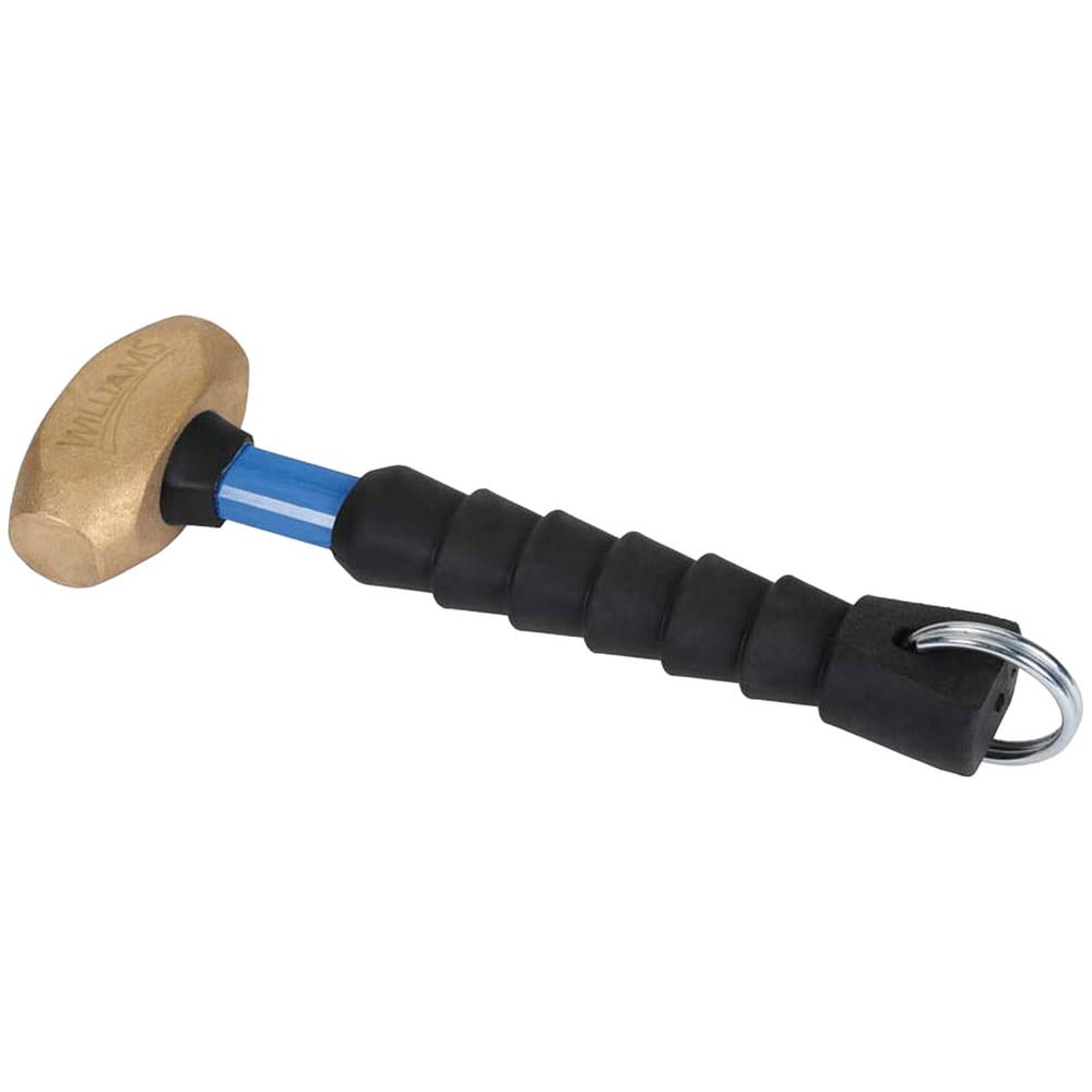 Non-Marring Hammers; Head Type: Double End; Head Weight (Lb): 1.5; Head Material: Brass; Head Weight Range: 21 oz. - 25 oz.; Handle Material: Fiberglass with Rubber Grip; Face Diameter (Decimal Inch): 1.0000; Face Diameter: 25.4