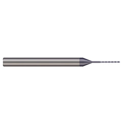 Micro Drill Bit: 0.0571" Dia, 130 deg, Solid Carbide