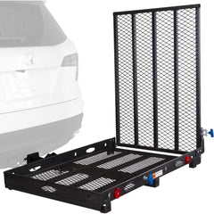 Trailer & Truck Cargo Accessories; Type: Cargo/Mobility Carrier w/Ramp; For Use With: 11-14" Trailer Hitch Height, 2" Receivers; Material: Steel; Length: 48; Width (Inch): 27-3/4; Color: Black; Load Capacity (Lb.): 500.000