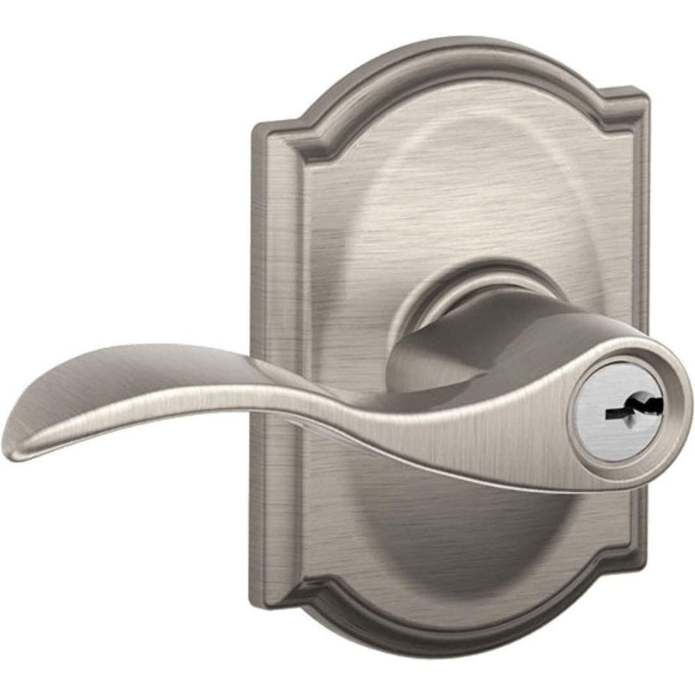 Lever Locksets; Lockset Type: Tubular Lock; Key Type: Schlage C; Back Set: 2-3/8 & 2-3/4; Cylinder Type: Schlage C Keyway; Material: Metal; Door Thickness: 1 3/8 to 1 3/4; Finish: Satin Nickel Plated Clear Coated