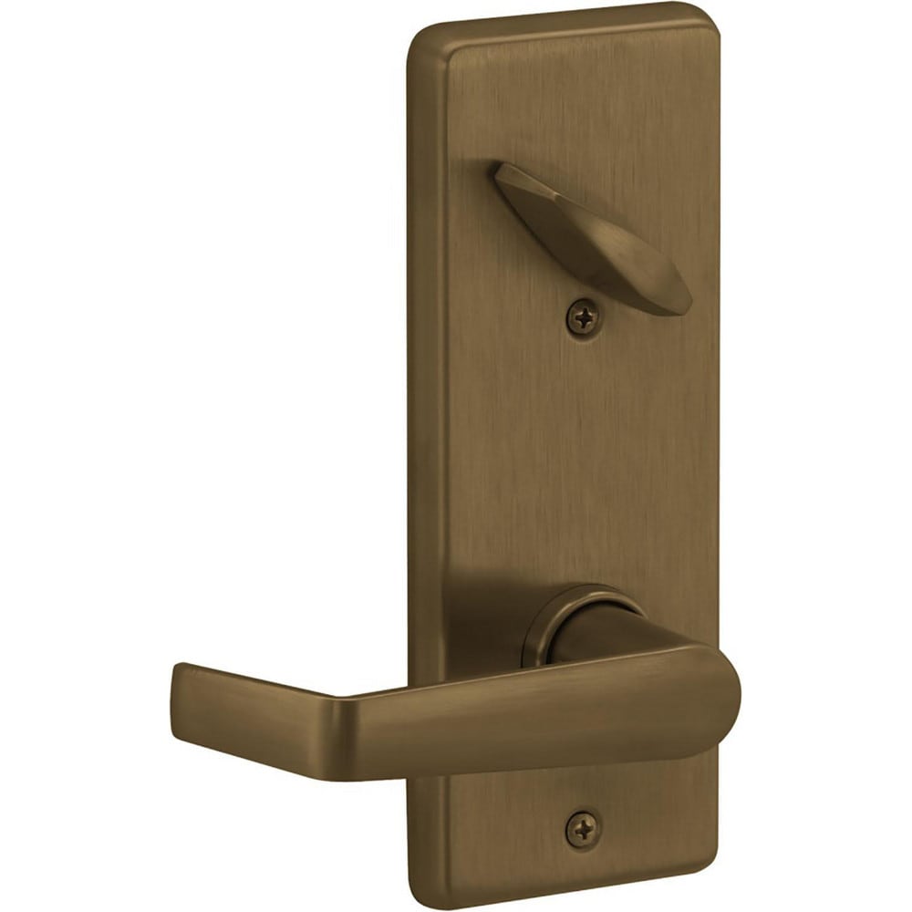 Lever Locksets; Lockset Type: Interconnected Locks; Key Type: Key; Back Set: 2-3/8 & 2-3/4; Cylinder Type: Schlage C123 Cylinder; Material: Metal; Door Thickness: 1-3/4; Finish: Satin Brass