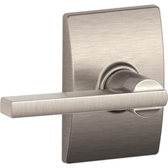 Lever Locksets; Lockset Type: Tubular Lock; Key Type: None; Back Set: 2-3/4; Cylinder Type: None; Material: Metal; Door Thickness: 1 3/8 - 1 3/4; Finish: Satin Nickel Plated Clear Coated