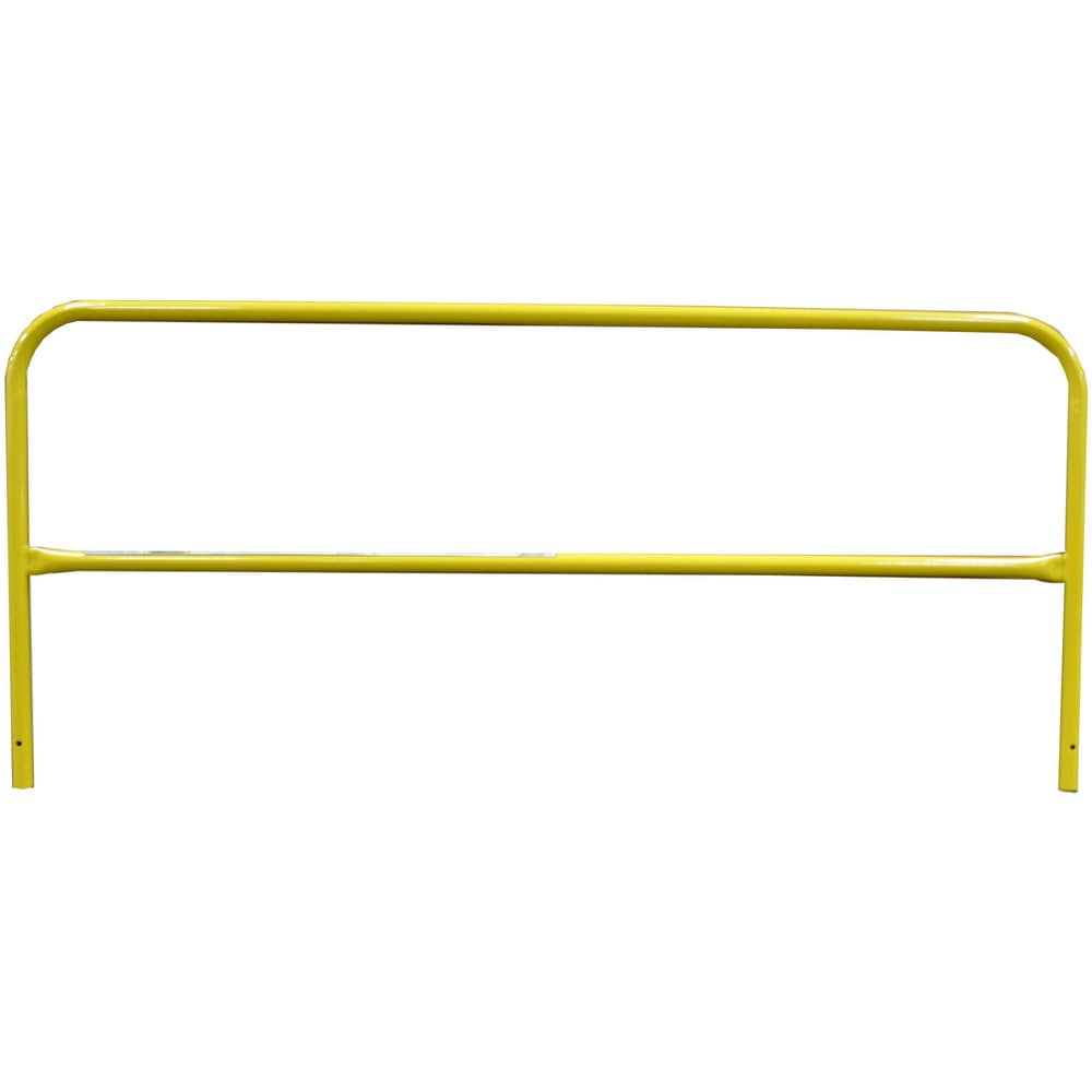 Column & Pipe Guard Rails; Material: Steel; Finish: Painted; Pipe Size: 1.66 in; Overall Length: 8.00 ft; Rail Outside Diameter: 1.66; Color: Yellow