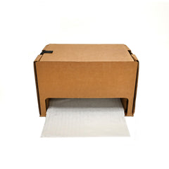 HexcelWrap All-Paper dispenser Box in White 12" x 1400' Stretch-Wrap-Pack 100% Recyclable