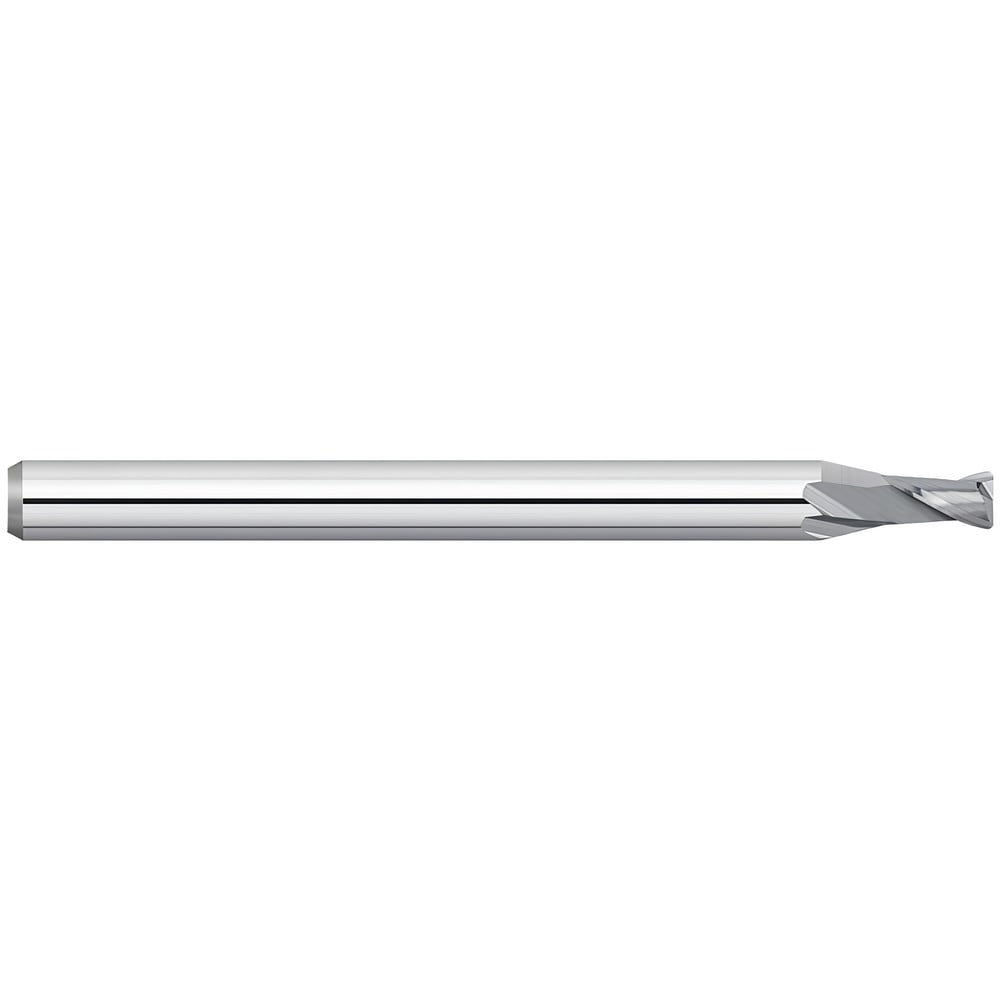 Corner Radius End Mill: 0.0300" Dia, 0.045" LOC, 0.0050" Radius, 2 Flute, Solid Carbide