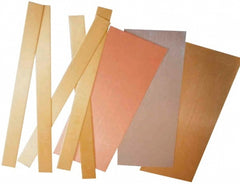 Brass Sheets; Alloy Grade: 260; Overall Length: 10 in; Overall Width: 4 in; Overall Thickness: 0.01 in