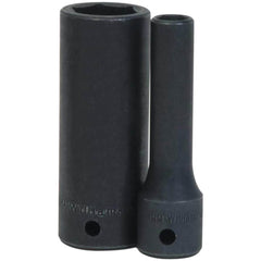 Impact Socket: 1/2" Drive, 11/16" Socket, Square Drive