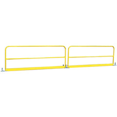 Pipe Rail Kits; Kit Type: Straight; Material: Steel; Pipe Size: 1.66; Color: Yellow; Overall Length: 60.00 in; Rail Height: 42.000 in; Finish: Painted