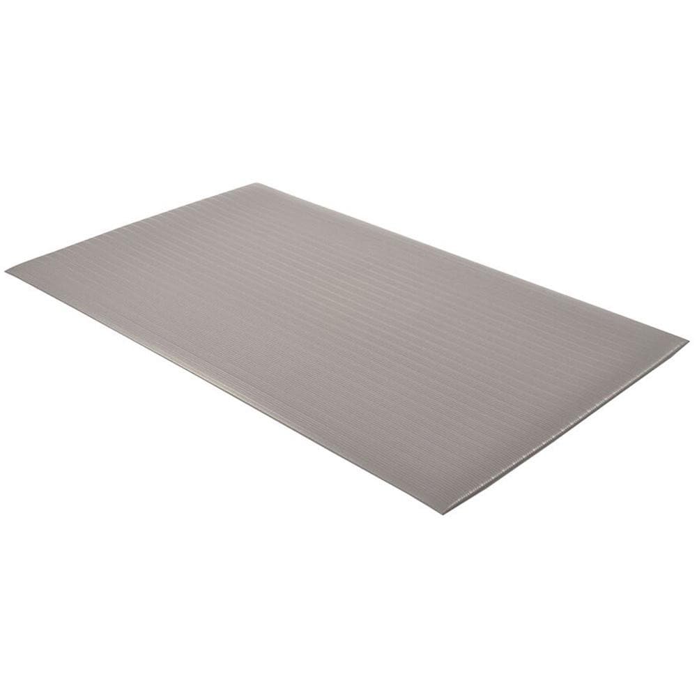 Anti-Fatigue Mat:  3/8" Thick,  Closed Cell Polyvinylchloride,  Beveled Edge,  Light Duty