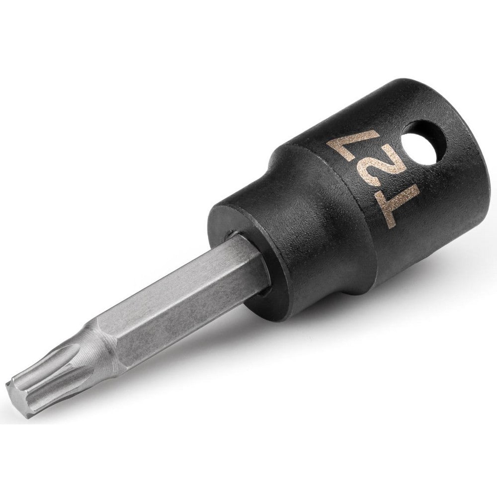 Impact Hex & Torx Bit Sockets; Drive Size: 3/8; Torx Size: T27; Bit Length (Decimal Inch): 1.16; Overall Length: 2.22 in