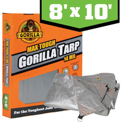 Tarp/Dust Cover: 8' Wide, 10' Long, Polyethylene