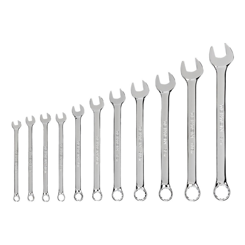 Combination Wrench Set: 11 Pc, Inch