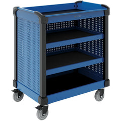 Utility Utility Cart: 36" Long, 36" Wide, Steel, 600 lb Capacity, Avalanche Blue