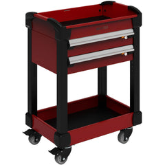 Utility Utility Cart: 25" Long, 25" Wide, 600 lb Capacity, Carmine Red