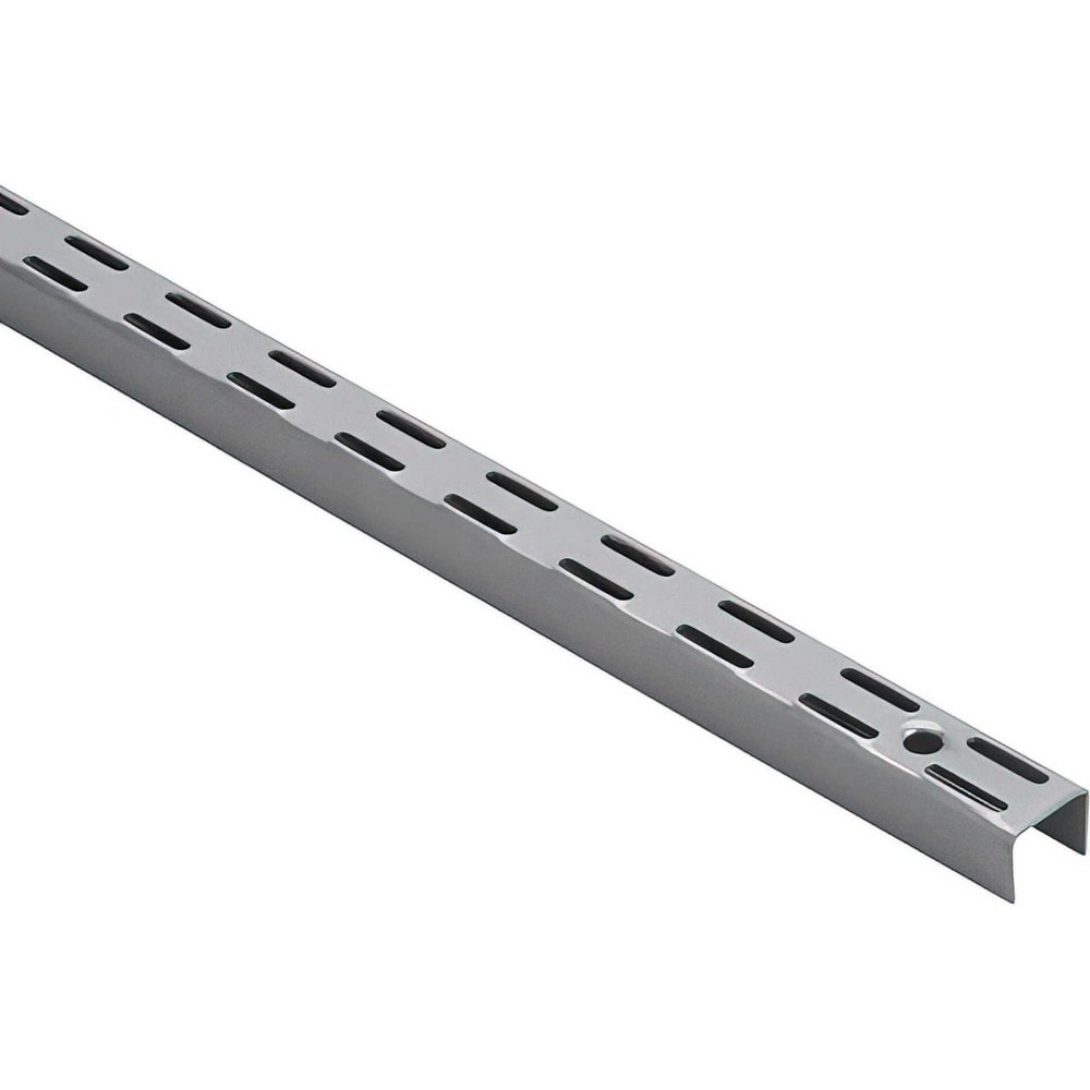 Brackets; Bracket Type: Double Shelf Standard; Mount Type: Screw-On; Length (Inch): 48 in; Bracket Material: Metal; Overall Width: 0.5 in; Finish: Titanium