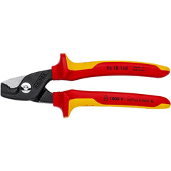 Cutting Pliers; Cutter Type: Cable; Insulated: Yes; Application: Multi-core stranded copper and aluminum cables, single and multi-stranded wire