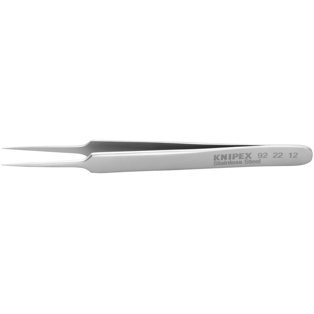 Tweezers; Tweezer Type: Fine Point; Pattern: Smooth Pointed Tip and Serrated Bent Tip; Material: Stainless Steel; Tip Type: Extra Fine; Tip Shape: Pointed; Overall Length (Decimal Inch): 4; Grip Style: Smooth