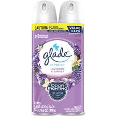 Glade Air Freshener Room Spray, Lavender & Vanilla, 2 x 8.3 oz (235 g) each, Value Pack, 3/Case