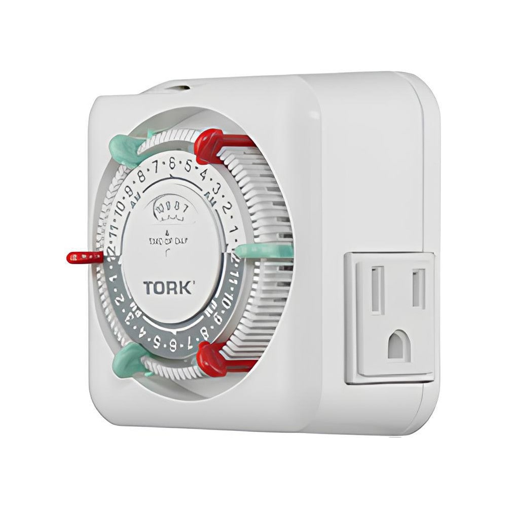 Electrical Timers & Timer Switches; Switch Type: Mechanical Timer Switch; Recommended Environment: Indoor; Timing Range: 24 h; Minimum On/Off Time: 30 min; Voltage: 120.00; Amperage: 15.0000