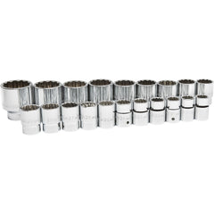 Socket Sets; Set Type: Socket Set; Measurement Type: Metric; Drive Size: 3/4; Minimum Size (mm): 19.00