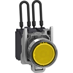 Pilot & Indicator Lights; Pilot Light Type: Press-to-Push Pilot Light; Lamp Type: LED; Light Color: Amber; Voltage: 24.00 V; Overall Diameter: 0.870; Electrical Connection Type: Screw Clamp; Panel Cut-out Diameter: 22 mm