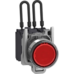 Pilot & Indicator Lights; Pilot Light Type: Press-to-Push Pilot Light; Lamp Type: LED; Light Color: Red; Voltage: 24.00 V; Overall Diameter: 0.870; Electrical Connection Type: Screw Clamp; Panel Cut-out Diameter: 22 mm