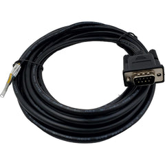 Computer Cable; Cable Type: Data Cable, Computer Cable; Connection Type: Serial Connector; Overall Length (Feet): 15; Overall Length: 15.00; Gender: Male; Color: Black; Gauge: 28; Flexibility: Flexible; End Shape: Straight