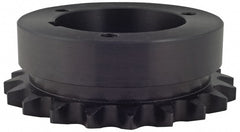 Bushed Roller Chain Sprocket: 35 Teeth, 1/2" Pitch, 1-3/4" Bore Dia